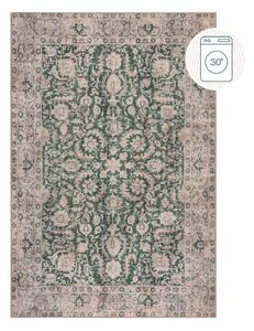 Covor verde lavabil 152x230 cm Beau Floral – Flair Rugs