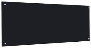 Panou antistropi bucătărie, negru, 120x50 cm, sticlă securizată