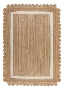 Covor în culoare naturală/fildeș țesut manual din iută 160x230 cm Grace White – Flair Rugs