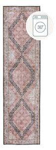 Covor tip traversă roz lavabil 60x230 cm Briony Traditional – Flair Rugs