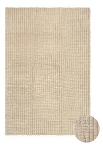 Covor bej lavabil, țesut manual din lână 80x140 cm Unexpected Wool – Lorena Canals