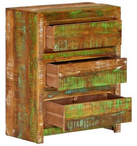 338437 Dulap/sertar multicolor 60x33x75 cm lemn masiv reciclat