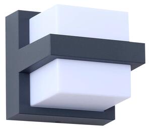 Lindby - Fyra Square LED Smart În aer liber Aplică de perete Gri