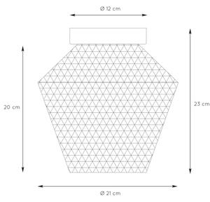 Plafonieră ROSALIND 1xE27/40W/230V Lucide 03134/01/62