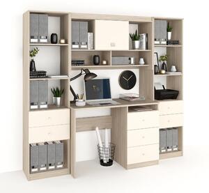 Ansamblu birou MODUS 4, Oak, Vizon