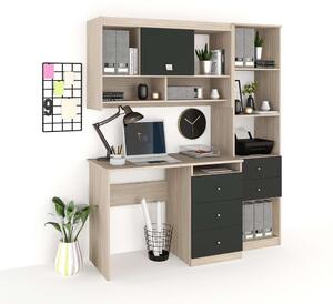 Ansamblu birou MODUS 2, Oak, Antracit