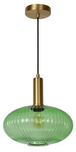 Lustră pe cablu MALOTO 1xE27/40W/230V d. 30 cm verde Lucide 45386/30/33