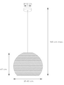 Lustră pe cablu MOLOKO 1xE27/40W/230V d. 40 cm Lucide 03437/40/44