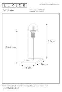 Lampă de masă OTTELIEN 1xE27/60W/230V Lucide 30571/01/30