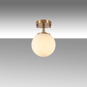Lustra ATMACA 10220, auriu/alb, metal/sticla, 15x23 cm