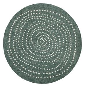Covor reversibil pentru exterior NORTHRUGS Bali, Ø 140 cm, verde
