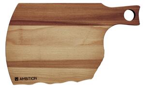 Tocator cu maner 36x23cm, lemn fag, Natural