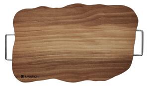 Tocator cu manere 39x25cm, lemn fag, Natural