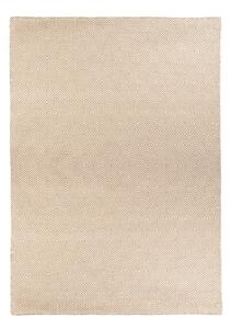 Covor reversibil pentru exterior din plastic reciclat Green Decore Solitaire, 90 x 150 cm, crem