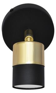 Spot LED de perete TUBSSON 1xGU10/4,8W/230V negru/auriu