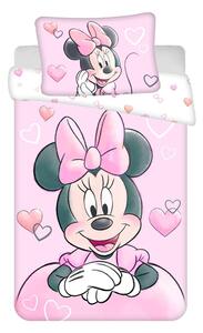 Lenjerie de pat pentru copii din bumbac pentru pătuț 100x135 cm Minnie – Jerry Fabrics