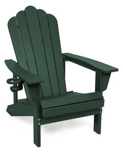 Fotoliu de grădină verde din plastic Adirondack – Bonami Selection