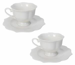 Cești albe 2 buc. new bone china 170 ml Queen – Brandani