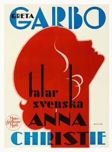 Artă imprimată Anna Christie, Ft. Greta Garbo (Retro Movie Cinema), (30 x 40 cm)