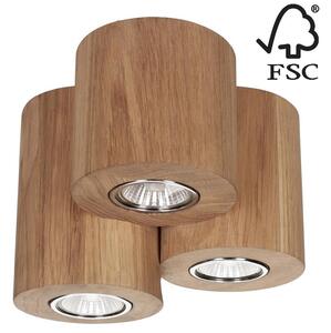 Plafonieră Spot-Light 2066374 WOODDREAM 3xGU10/6W/230V