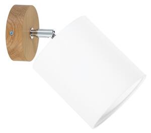 Spot-Light 56744174 - Aplică de perete cu spot APRILLIA 1xE27/25W/230V, stejar alb