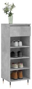 Pantofar, gri beton, 40x36x105 cm, lemn prelucrat