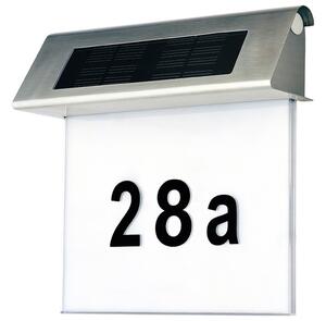 Număr LED solar de casă LED/2x0,07W/2,4V IP44 Spot-Light 6710102