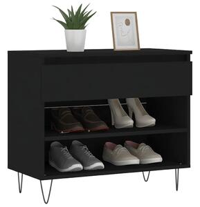 Pantofar, negru, 70x36x60 cm, lemn prelucrat