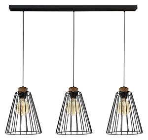 Lustră pe cablu Spot-Light DO19319304 ORAZIO 3xE27/60W/230 stejar