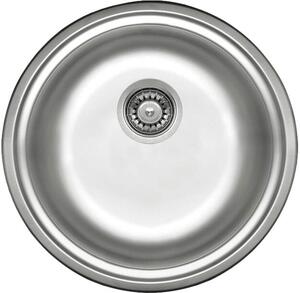 Deante Twist, chiuvetă blat din oțel inoxidabil cu 1 cameră B/O 420x170 3,5" + sifon, model satinat, ZHC_0803