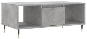 Măsuță de cafea, gri beton, 90x50x36,5 cm, lemn compozit
