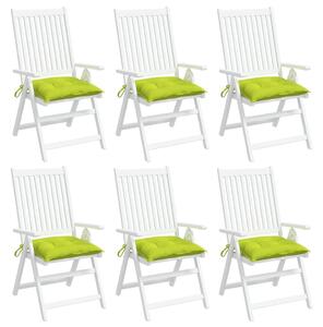 Perne de scaun 6 buc. verde deschis 50x50x7 cm textil oxford