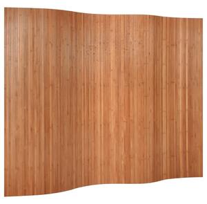 Paravan de cameră, maro, 165x250 cm , bambus