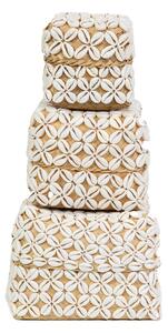 SET WHITE SHELL HANDMADE