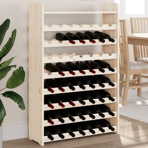 Suport vinuri cu raft superior, 72,5x25x111,5cm, lemn masiv pin