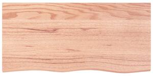 Raft de perete maro deschis 100x50x(2-4) cm lemn stejar tratat