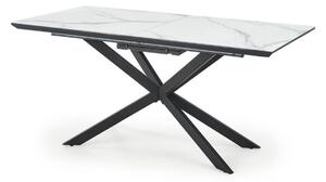Masă Houston SidusMarmură albă, Negru, 8x9x16cm, ExtensieExtensie, MDF, Ceramică, Metal