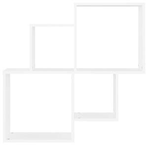 Raft de perete cub, alb, 80x15x78,5 cm PAL
