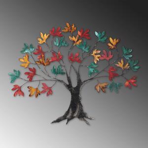 Accesoriu decorativ Yggdrasil, metal, copac multicolor, 115x94x4 cm