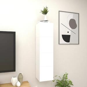 Dulapuri TV montaj pe perete, 4 buc., alb, 30,5x30x30 cm