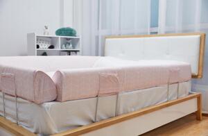 Aparatoare laterala pat 150 cm - bumper flexibil, Diverse culori Roz