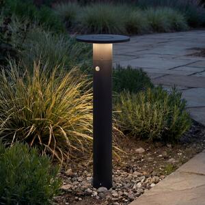 Arcchio bornă luminoasă LED Tovio, înălțime 81 cm, senzor, antracit, Negru, Aluminiu, Modern