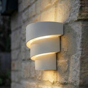 Lindby LED-Aparec de iluminat exterior Valir, alb, trei abajuri, IP54, Alb, Aluminiu, Design