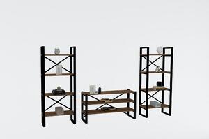 Set mobilier living Egzotik-Modern, nuc, PAL melaminat, 120x59x32 cm