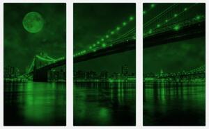 Set tablou 3 piese fosforescent Brooklyn