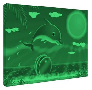 Tablou fosforescent Delfin