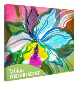 Tablou fosforescent Orhidee abstracta