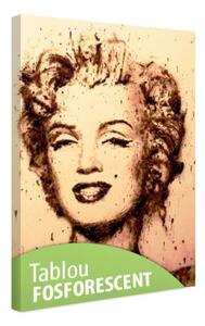 Tablou fosforescent Marilyn portret