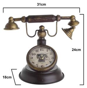 Ceas vintage, Metal, Maro, Old Vintage Clock