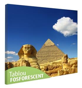 Tablou fosforescent Piramida lui Keops si Sfinxul